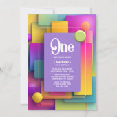 Leuke Pastel 1e Verjaardagsfeestje Kaart (Voorkant)