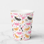 Leuke Pastel Bats Halloween Papieren Bekers (Rechts)