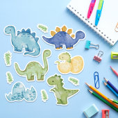 Leuke Pastel Dinosaurussen Waterverf Dino Sticker