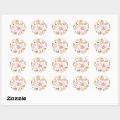 Leuke Pastel Griezelsnoep Taartjes Patroon Hallowe Ronde Sticker (Vel)