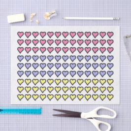 Leuke Pastel Harten Tissuepapier