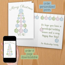 Leuke pastel kerstboomornamenten op maat