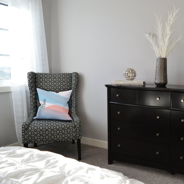 Leuke pastel kleur blauw koraal naam Sierkussen (Creator heeft geüpload)