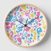 Leuke pastel kleurrijke levendige vormen (Voorkant)