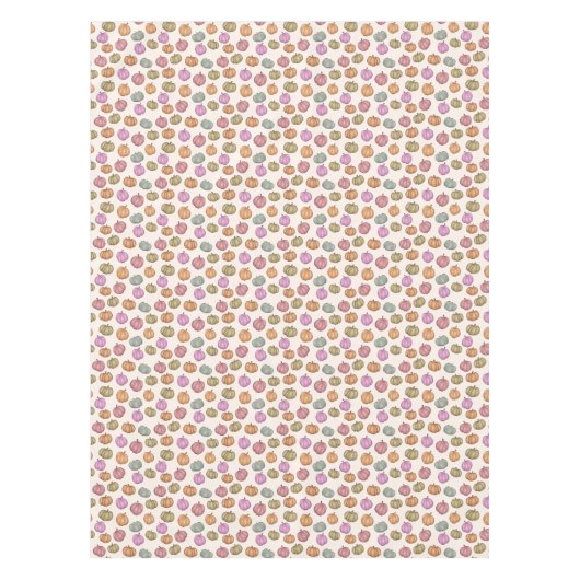 Leuke Pastel Pompoen Pastel Patroon Party Tafelkleed (Voorkant)