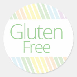 Leuke pastel regenboog glutenvrije bakkerij sticke ronde sticker