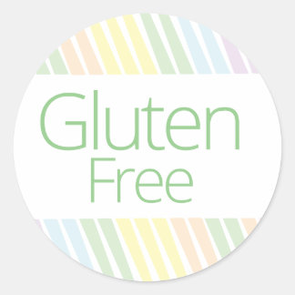 Leuke pastel regenboog glutenvrije bakkerij sticke ronde sticker