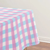 Leuke Pastel Roze Blauw Gingham Check Tafelkleed