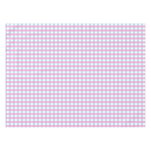 Leuke Pastel Roze Blauw Gingham Check Tafelkleed (Voorkant (Horizontaal))