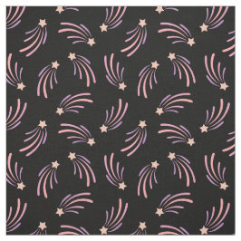 Leuke Pastel Sunset Kleuren Shooting Star Op Zwart Stof