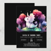 Leuke Pastel Triceratops Verjaardag Kaart (Voorkant / Achterkant)