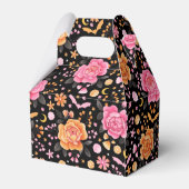 Leuke Pastel Vleermuizen Halloween en Bloemen Bedankdoosjes (Achterkant)