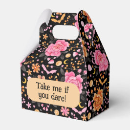 Leuke Pastel Vleermuizen Halloween en Bloemen Bedankdoosjes