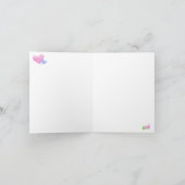 Leuke Pastel Waterverf Harten Bedankkaart (Binnen)