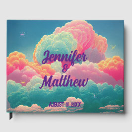 Leuke Pastelkleurige Wolken Suikerspin Gastenboek