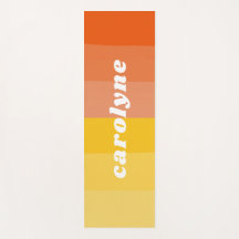 Leuke Patel Gele en Oranje Kleuren Aangepaste Naam