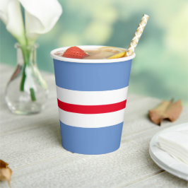 Leuke Patriottische Rood Wit Licht Blauw Racing St Papieren Bekers