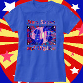 Leuke Patriottische Sterren, Strepen en Ukelele Mu T-shirt