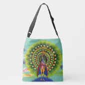 leuke pauw-afdruk crossbody tas (Achterkant)