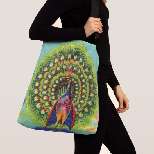 leuke pauw-afdruk crossbody tas (Dichtbij)