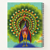 leuke pauw-afdruk notitieboek (Achterkant)