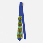 leuke pauw-afdruk stropdas (Voorkant)