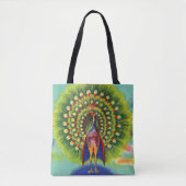 leuke pauw-afdruk tote bag (Voorkant)