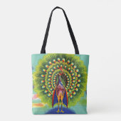 leuke pauw-afdruk tote bag (Achterkant)