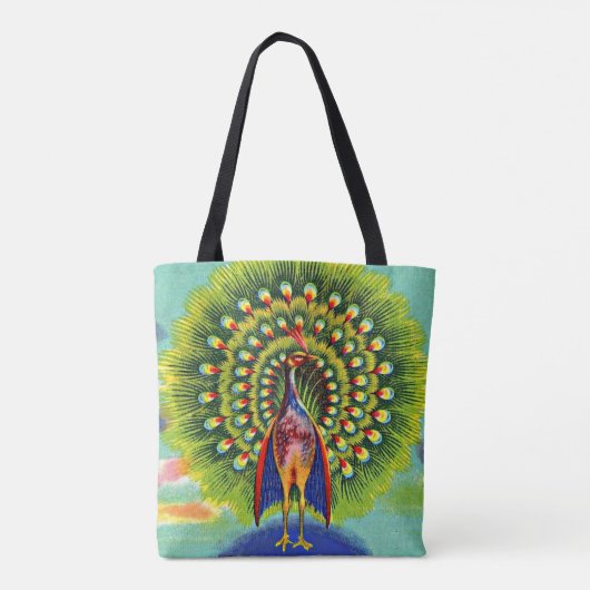 leuke pauw-afdruk tote bag (Achterkant)