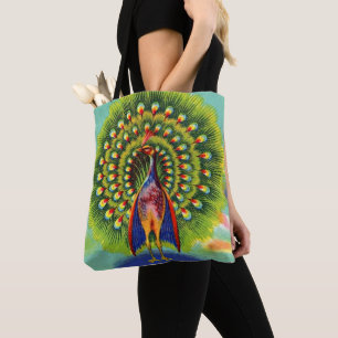 leuke pauw-afdruk tote bag
