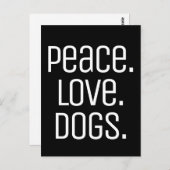leuke PEACE. HOUD. DOGS | Briefkaart (Voorkant / Achterkant)