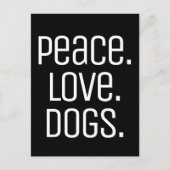 leuke PEACE. HOUD. DOGS | Briefkaart (Voorkant)