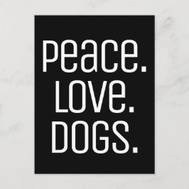 leuke PEACE. HOUD. DOGS | Briefkaart