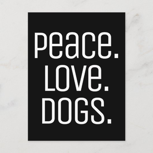 leuke PEACE. HOUD. DOGS | Briefkaart (Voorkant)