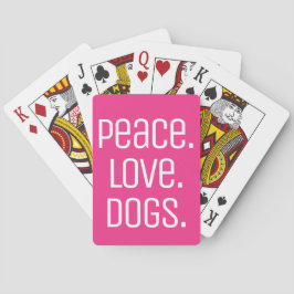 leuke PEACE. HOUD. DOGS | Pokerkaarten