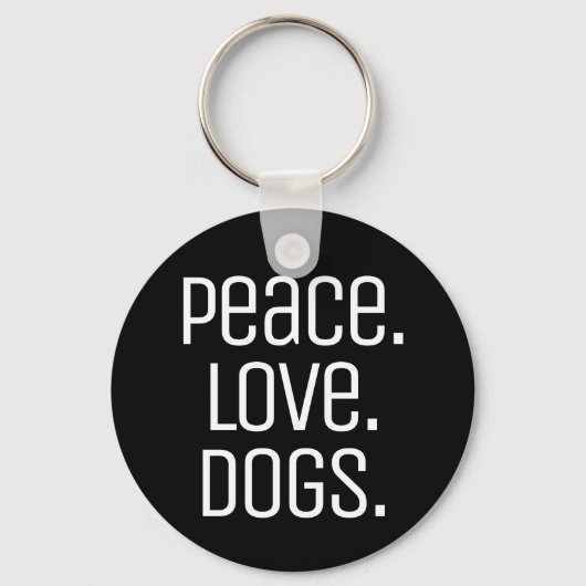 leuke PEACE. HOUD. DOGS | Sleutelhanger (Voorkant)