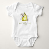 Leuke peer fruit Pun Baby Bodysuit (Voorkant)