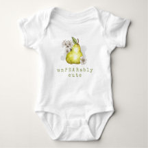 Leuke peer fruit Pun Baby Bodysuit