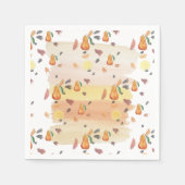 Leuke peer patroon Waterverf kunst Servet (Voorkant)