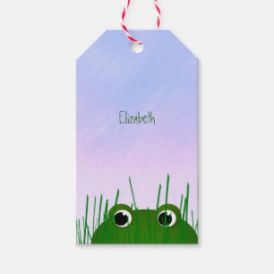 Leuke Peking kikker gepersonaliseerd Cadeaulabel