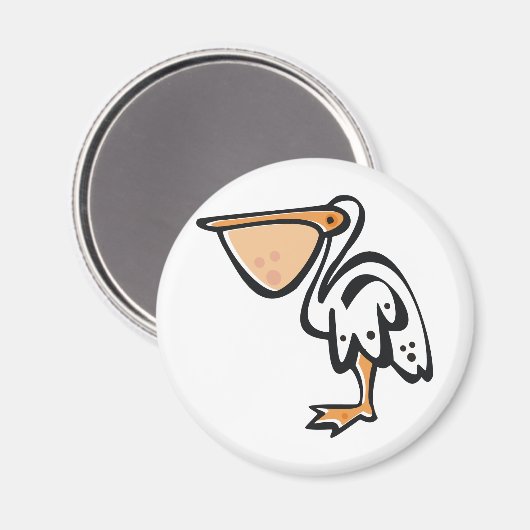 Leuke Pelikaan Magneet (Voorkant / Achterkant)
