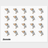 Leuke Pelikaan Ronde Sticker (Vel)