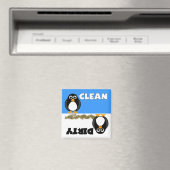 Leuke Penguin Schoon/Vuile Vaatwasser Magneet (Insitu (Vaatwasser))