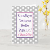 Leuke Pensioen Groet Pensioen Kaart (Gele Bloem)