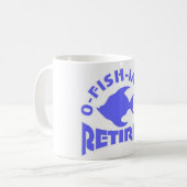 Leuke pensionering voor visliefhebber koffiemok (Voorkant links)