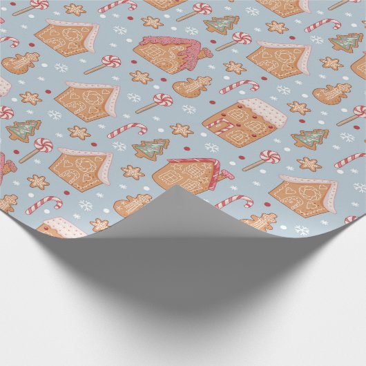 Leuke peperkoek Kerstmis Cadeaupapier (Hoek)