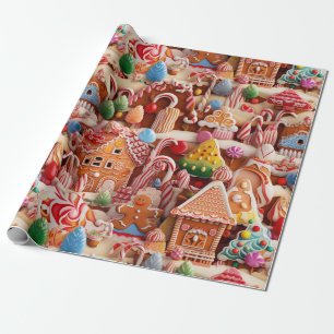 Leuke peperkoek Kerstmis Cadeaupapier