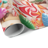 Leuke peperkoek Kerstmis Cadeaupapier (Rol Hoek)