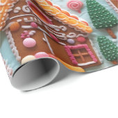 Leuke peperkoek Kerstmis Cadeaupapier (Rol Hoek)
