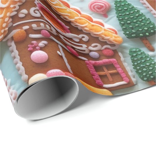 Leuke peperkoek Kerstmis Cadeaupapier (Rol Hoek)